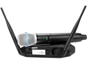 SHURE �V���A GLXD24+/B87A �� 2.4GHz�� BETA87A �e�[�u���g�b�v�^��M�@�t �{�[�J�����C�����X�V�X�e�� GLXD24+J/B87A-Z2�y2��27�����_�A�����݌ɂ��� �z