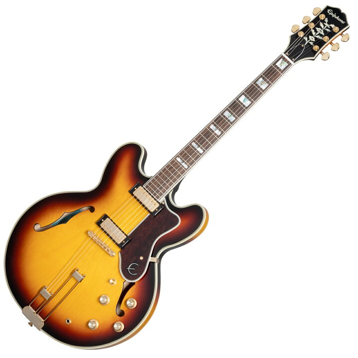 楽天市場】Epiphone エピフォン SHERATON Vintage Sunburst セミアコ 
