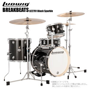 LUDWIG ���f�B�b�N ���[�\ �u���C�N�r�[�c LC2791 Black Sparkle BREAK BEATS �h�����Z�b�g �����a �����^�� �X�g���[�g�yLC2791�z�y�݌ɗL�� �z QUESTLOVE �{�i�h �h���� �~�j�T�C�Y �R���p�N�g ��O �A�E