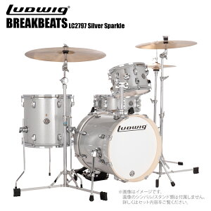 LUDWIG ���f�B�b�N �yNew�z�u���C�N�r�[�c LC2797 Silver Sparkle BREAK BEATS �h�����Z�b�g �����a �����^�� �X�g���[�g�yLC2797�z QUESTLOVE �{�i�h �h���� �~�j�T�C�Y �R���p�N�g ��O �A�E�g�h�A �Z�b�V��