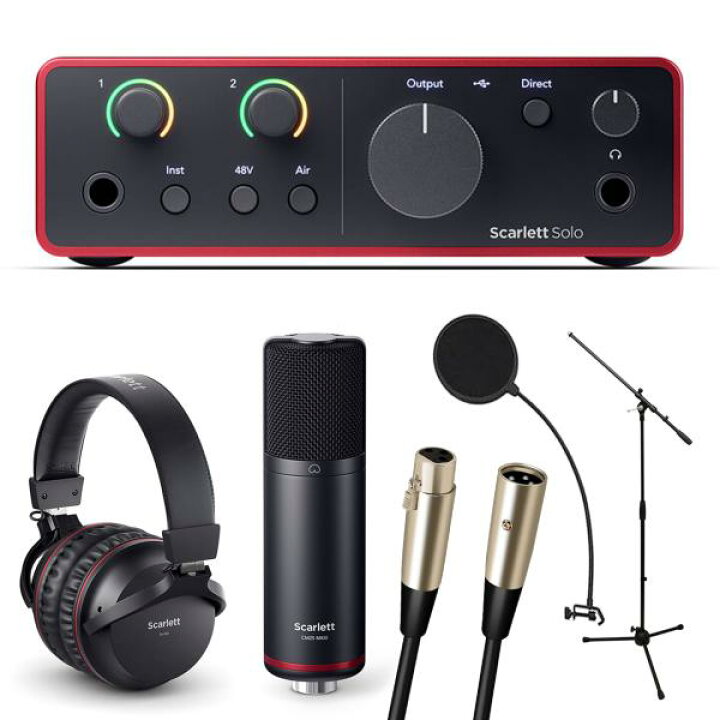 楽天市場】Focusrite フォーカスライト Scarlett Solo StudioPack 