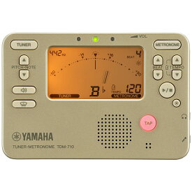 【メール便出荷品】 YAMAHA ( ヤマハ ) TDM-710GL ゴールド チューナーメトロノーム クロマチックチューナー 管楽器 metronome tuner 旧 TDM-700G gold　北海道 沖縄 離島不可