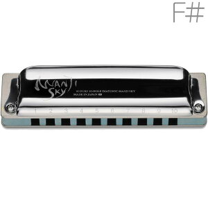 SUZUKI ( �X�Y�L ) M-20S MANJI SKY F# �V���[�v 10�� �n�[���j�J �}���W�X�J�C �V�R�ؑ@�ۓ� �u���[ �{�f�B 10Holes blues Harmonica harp�@�k�C�� ���� �����s��