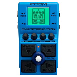 ZOOM ズーム MS-70CDR+ マルチストンプ 空間系 ライブ 練習 部活 軽音 自宅