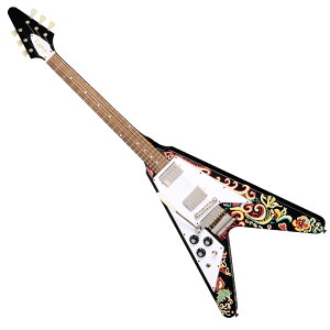 Epiphone エピフォン 左用 Jimi Hendrix Love Drops Flying V LH レフトハンド ジミ・ヘンドリックス フライング V 【 ハロウィン 】