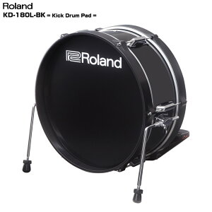 Roland ���[�����h KD-180L-BK Kick Drum Pad �d�q�h���� �G���h���yKD-180L-BK�z