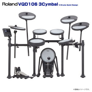 Roland [h 3Voڂ̂ݔ[ VQD106 3cymbals V-Drums Quiet DesignyVQD106zy Ε  ב҂ \t z Â }V bV hU 3Vo VQD-106 nCnbg