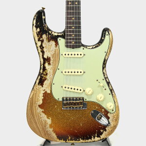 Fender Custom Shop 1963 Stratocaster Super Heavy Relic Super Faded Aged 3-Color Sunburst Sparkle JX^Vbv y Z Z[ z