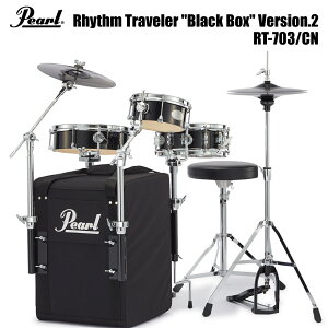 Pearl �p�[�� Rhythm Traveler Black Box Ver2 RT-703/CN �h�����Z�b�g ���Y���g���x���[ �u���b�N�{�b�N�X�yRT-703/CN�z�y�݌ɗL�� �z �R���p�N�g �A�R�[�X�e�B�b�N �����^�� �~�j