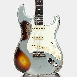 Fender Custom Shop 1965 Stratocaster Super Heavy Relic Super Faded Aged Firemist Silver over 3-Color Sunburst JX^Vbv y nEB z