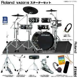Roland ���[�����h VAD316 TAMA �V���O���y�_�� �A���v�t���Z�b�g �d�q�h���� �G���h�� V-Drums Acoustic Design �yVAD316�z�y�݌ɗL�� �������Z�b�g�t �z �h���� �Â� ���K �o���h �y�� DTM ���t�y V31