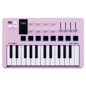 Arturia �A�[�g���A MINILAB 3 ROSE QUARTZ MIDI �L�[�{�[�h&�p�b�h�R���g���[���[ ���[�Y�N�H�[�c