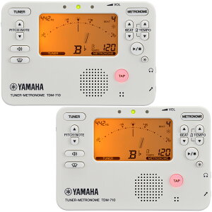�y���[���֏o�וi�z YAMAHA ���}�n TDM-710IV 2�� �Z�b�g �A�C�{���[�z���C�g �`���[�i�[���g���m�[�� �N���}�`�b�N�`���[�i�[ �Ǌy�� metronome tuner ivory�@�ȉ��Ή��s�� �k�C�� ���� ���� �����