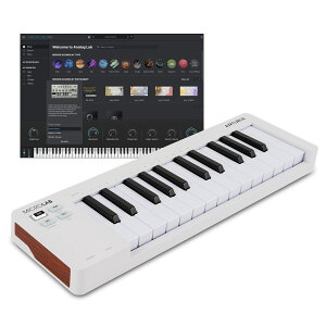 Arturia �A�[�g���A �m����1��̂݁n MICROLAB MK3 WH BUNDLE MIDI �L�[�{�[�h USB-TYPE C 25���� �z���C�g
