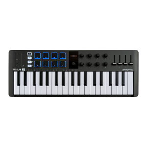 Arturia �A�[�g���A MINILAB 37 BK MIDI �L�[�{�[�h&�p�b�h�R���g���[���[ �u���b�N DTM DAW ���C�u ���t ���y����