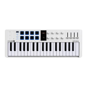 Arturia �A�[�g���A MINILAB 37 WH MIDI �L�[�{�[�h&�p�b�h�R���g���[���[ �z���C�g DTM DAW ���C�u ���t ���y����