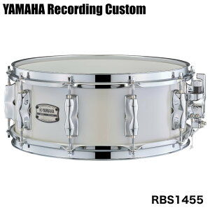 YAMAHA ���}�n RBS1455 Polar White Recording Custom Wood Snare Drums�yRBS1455PWH�z �h���� �X�l�A ������ �Ŋy�� ���R�[�f�B���O �J�X�^��