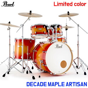 Pearl �p�[�� ���[�\ DECADE MAPLE ARTISAN �f�B�P�C�h���C�v�� DMPA825S/C-2CSN #870 ���I���ꂽ�������p�C���ނ����͓I�Ȍ���J���[�yDMPA825S/C-2CSN #870�z�y�݌ɗL�� �z �h�����Z�b�g