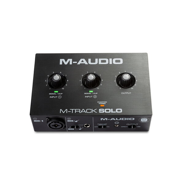 M-AUDIO エムオーディオ M-Track Solo USB 2CH オーディオインターフェイス クリスタルプリアンプ内蔵