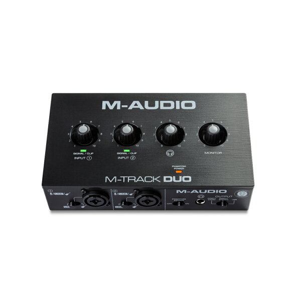 M-AUDIO エムオーディオ M-Track Duo USB 2CH オーディオインターフェイス クリスタルプリアンプ内蔵