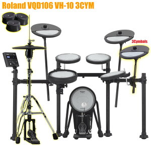 Roland ���[�����h VQD106 VH-10 3�V���o�� �P�i�yVQD106�z�y�݌ɗL�� �������Z�b�g�t �h�����̓� �z �h���� �G���h�� �d�q�h���� �Â� �h�U ���� �h�� ���b�V�� VQD-106