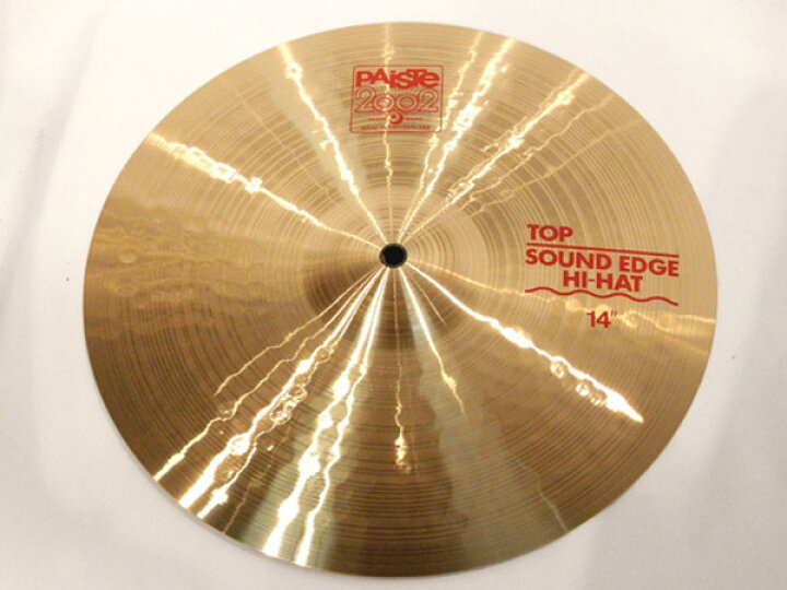 楽天市場】Paiste ( パイステ ) 2002 SOUND EDGE HI-HAT 14(ペア 