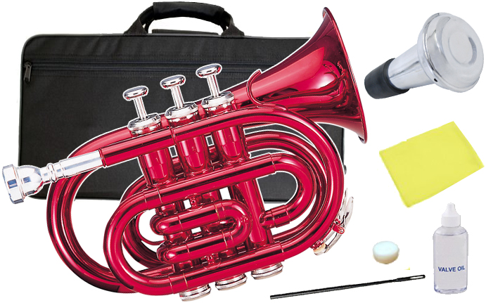 初心者 Pockt Trumpet 管楽器 本体 マウスピース ケース Kaerntner ケルントナー Ktr33p ポケットトランペット 赤色 Mrd 新品 管楽器 ミニトランペット レッド ミニ トランペット Ktr 33p メタリックレッド ミュート セット D Ascombusto Com