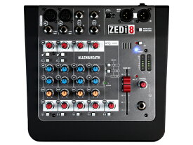 ALLEN&HEATH ( アレンアンドヒース ) ZEDi-8 ◆ USBインターフェイス機能搭載 8chアナログミキサー (マイク入力2ch) ◆ ZEDi8 ［ ZED Series ］