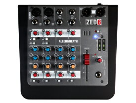 ALLEN&HEATH アレンアンドヒース ZED-6 ◆ 6chアナログミキサー (マイク入力2ch)【5月30日時点、僅少数在庫あり △ 】 ［ ZED Series ］