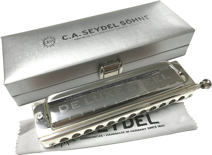 楽天市場】Seydel ( サイドル ) De Luxe STEEL クロマチックハーモニカ 