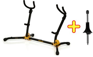 Hercules ハーキュレス DS537B サックス スタンド 2本立て デュアル DS501B トランペット アダプター alto tenor Saxophones Dual stands trupet plus 北海道 沖縄 離島不可