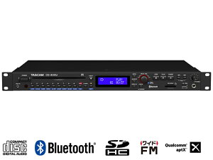 TASCAM ^XJ CD-400U  Bluetooth /AMEFM `[i[ CD/SD/USB v[[y912_A݌ɂ z