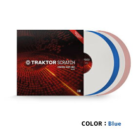 Native Instruments ( ネイティブインストゥルメンツ ) TRAKTOR SCRATCH Control Vinyl MK2 Blue PC DJ【取り寄せ商品 】