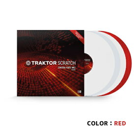 Native Instruments ( ネイティブインストゥルメンツ ) TRAKTOR SCRATCH Control Vinyl MK2 Red PC DJ【取り寄せ商品 】