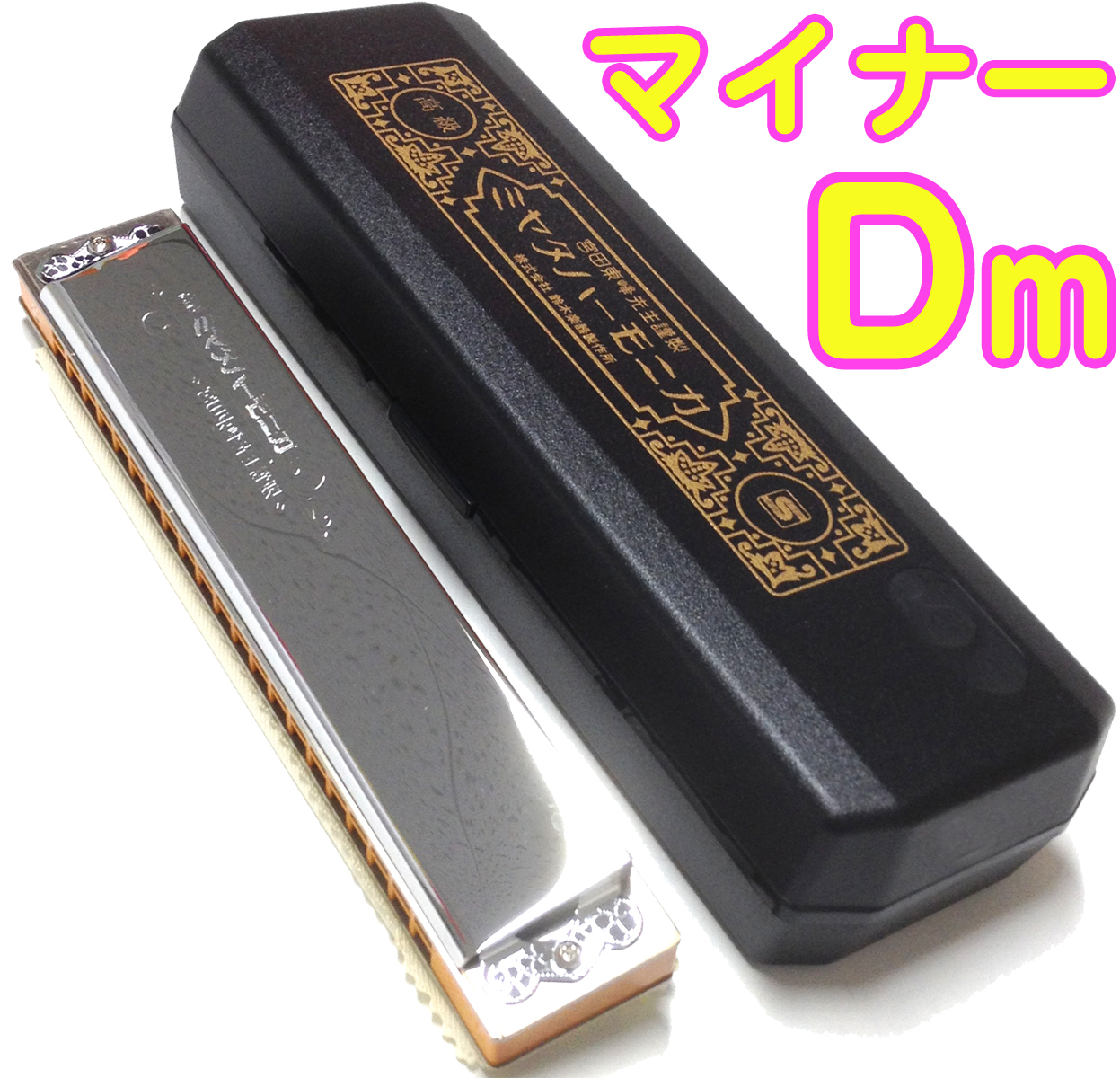 高級ミヤタ 宮田式21穴 複音 dragon fly harmonica - 器材