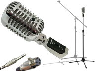 Superlux スーパーラックス PRO-H7F 三脚マイクスタンドSET（フォーン-XLR） ◆ 人気のあるガイコツタイ…