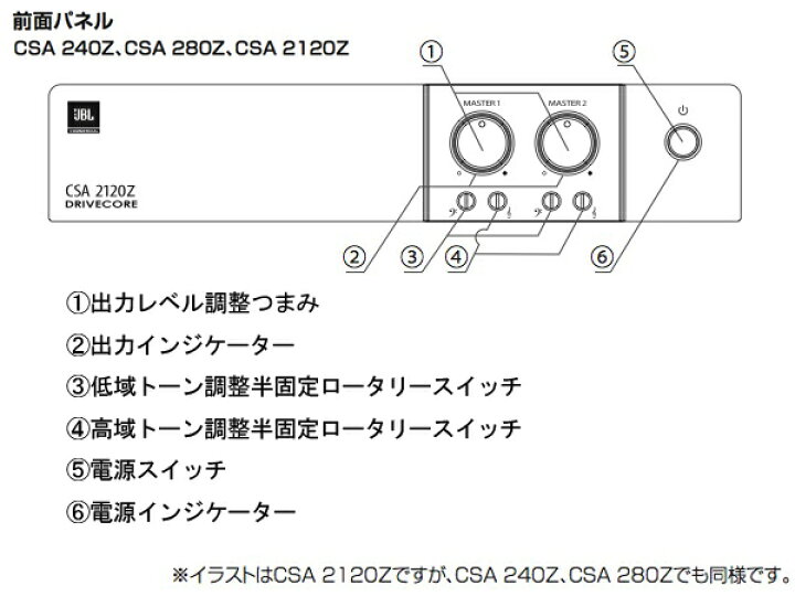 楽天市場】JBL ジェイビーエル CSA 280Z ◇ パワーアンプ ( ハイ・ロー 