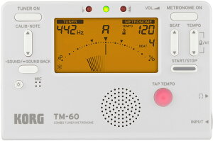 y{AEgbgzy[֏oוiz KORG ( RO ) TM-60 WH `[i[ gm[ zCg gp dq N}`bN`[i[ ty Ǌy 킹 combo tuner metronome yk