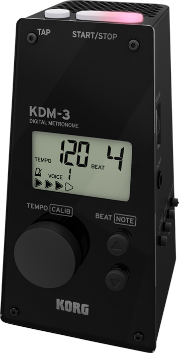 KORG コルグ KDM-3-BK デジタル メトロノーム ブラック 大音量 電子メトロノーム テンポ表示 KDM3 黒色 digital black metronome　北海道 沖縄 離島不可