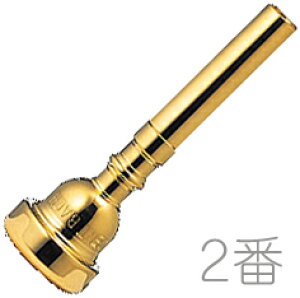Vincent Bach ヴィンセント バック 2 GP トランペット マウスピース 金メッキ 金管 Trumpet mouthpiec gold 北海道 沖縄 離島不可