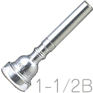 Vincent Bach ( BZg obN ) 1-1/2B gybg }EXs[X SP ⃁bL X^_[h trumpet mouthpiece Silver plated 1 1/2B@kC  s