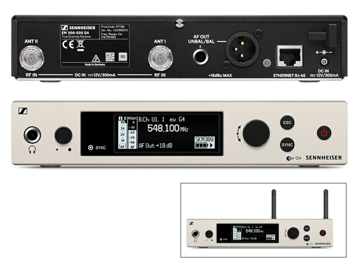 楽天市場】SENNHEISER ゼンハイザー EM 300-500 G4-JB ◇ 受信機 