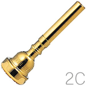 Vincent Bach BZg obN AEgbg 2C GP gybg }EXs[X GP bL  Trumpet mouthpiece gold@kC  s