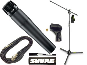 SHURE シュア SM57-LCE Gravity三脚マイクスタンドセット (XLR-フォーン 5メートルケーブル同梱) 【10月24日時点、在庫あり 】