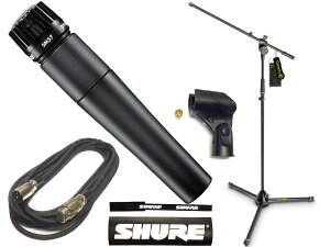 SHURE シュア SM57-LCE Gravity三脚マイクスタンドセット (XLR-XLR 5メートルケーブル同梱) 【10月24日時点、在庫あり 】