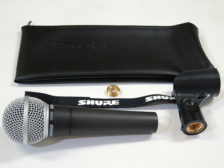 楽天市場】SHURE シュア SM58-LCE Gravity三脚マイクスタンドセット 