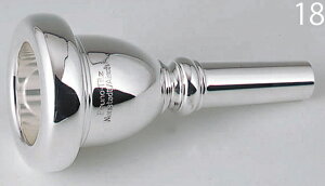 B.TilZ ( ティルツ ) 18 チューバ用 マウスピース バコモデル 銀メッキ仕上げ モデル No.18 BAKO SP Tuba mouthpiece 金管楽器 チューバマウスピース