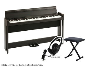 KORG コルグ 電子ピアノ デジタルピアノ C1 Air-BR キーボードベンチセット ブラウン