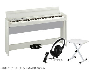 KORG コルグ 電子ピアノ デジタルピアノ C1 Air-WH キーボードベンチセット ホワイト