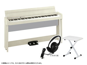 KORG コルグ 電子ピアノ デジタルピアノ C1 Air-WA キーボードベンチセット ホワイト アッシュ